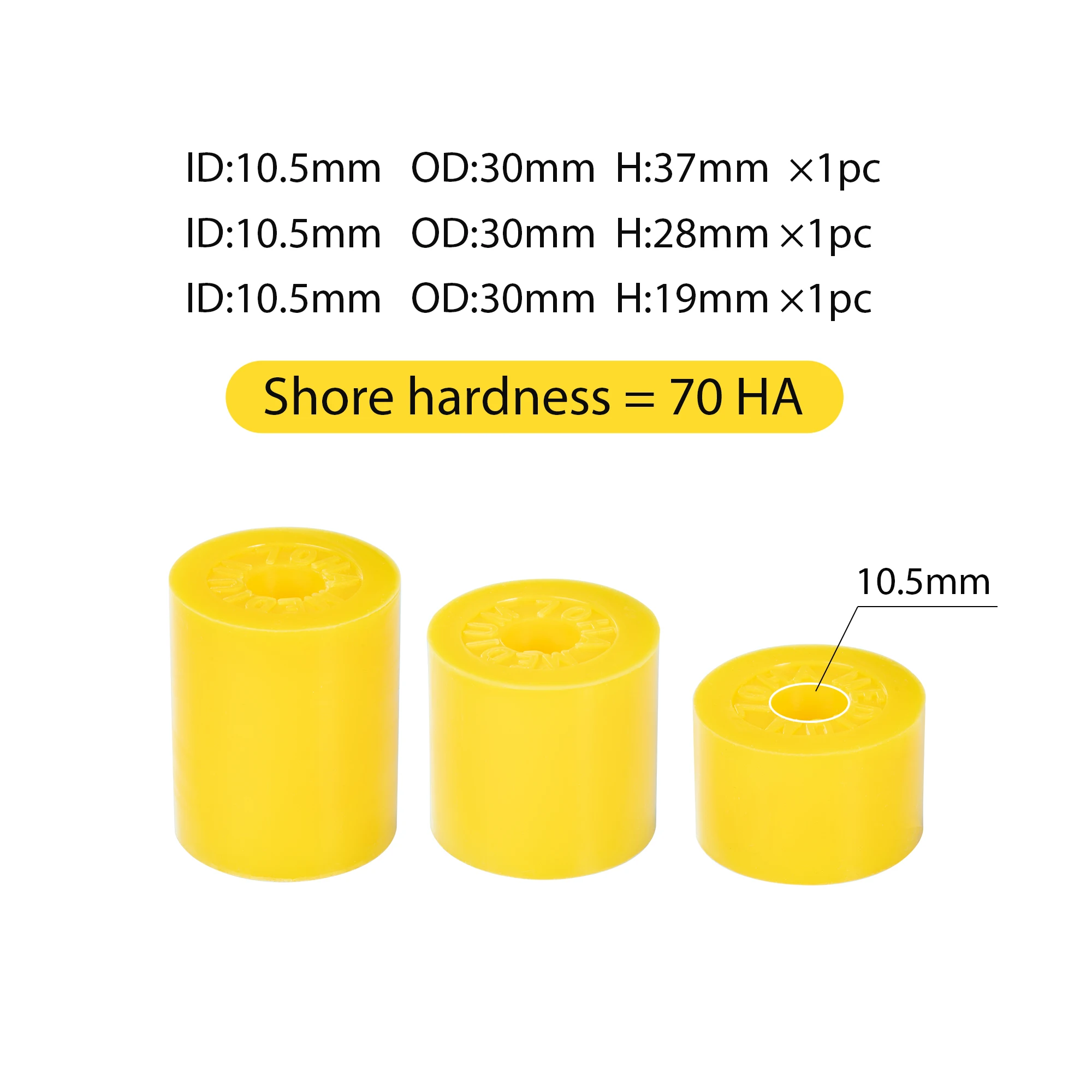 سيمسون المطاط دائم الفرامل المطاط سباق محاكاة الدواسات تعديل التخميد أنبوب مطاطي عنصر الربيع 30/60/70/80 HA