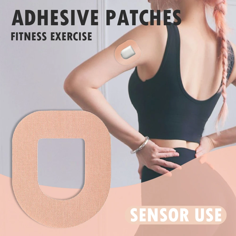 Beige Omnipod 5 Adhesive Patches, Waterproof, Sweatproof, Hypoallergenic, Latex-Free, Pre-Cut Overpatch for Omnipod Dash, 20/30