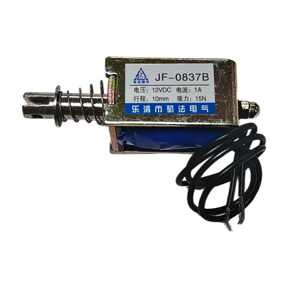 eletromagneto-solenoide-push-pull-dc-de-passagem-por-estrutura-jf-0837-jf-0837b-12v-24v-forca-de-tracao-15n-curso-de-10mm
