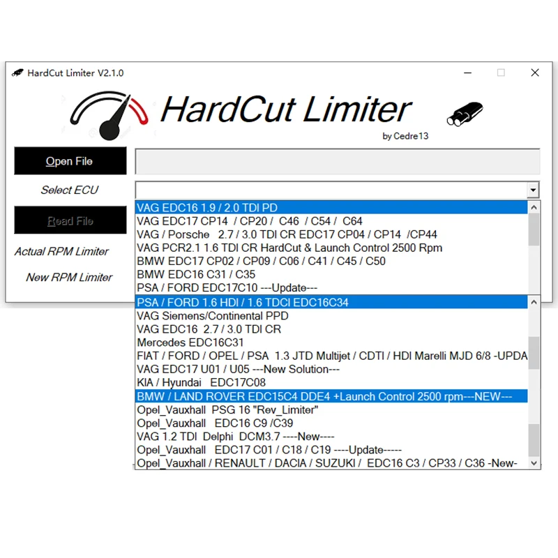 Limitador de corte duro 3 en 1 para motores diésel, gasolina, Pop & Bang, Software ECU, herramientas de diagnóstico para VAG, BMW, PSA, KIA, Opel