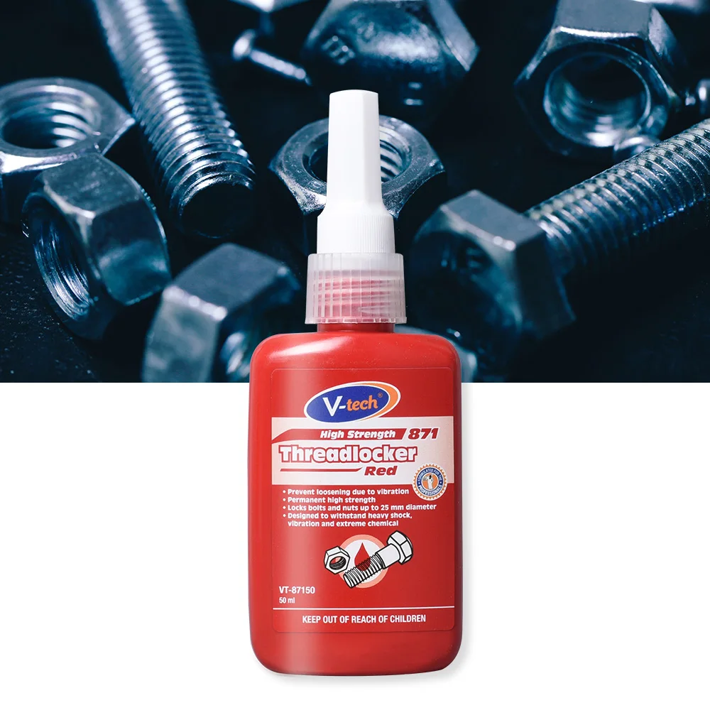 VT-871 V-TECH threadlocker high strength prevent loosening locks bolts