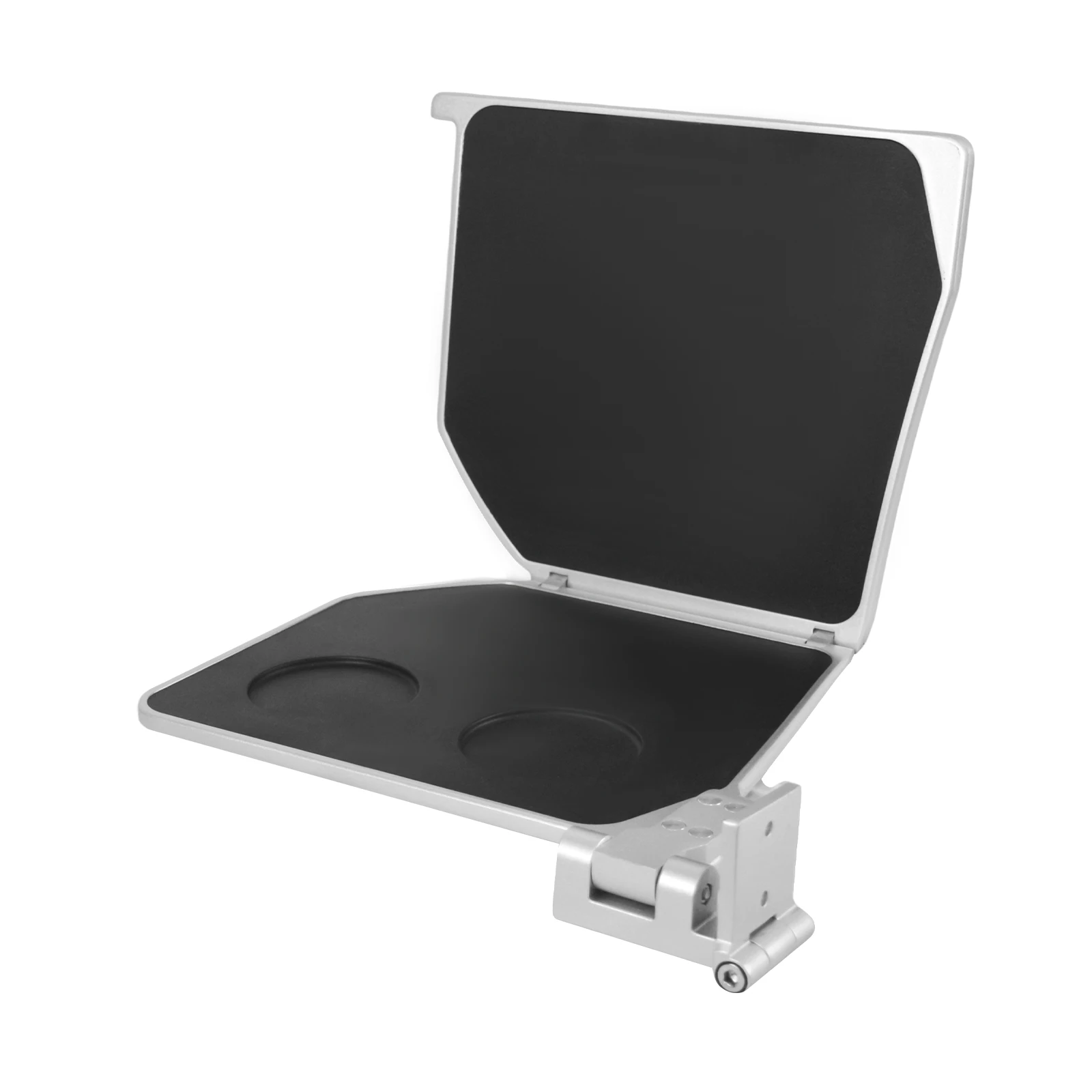 Space Saving Armrest Folding Table,Premium Aluminum SideTray with Integrated Cup Holders for RV,Yacht,Luxury Car Left side only