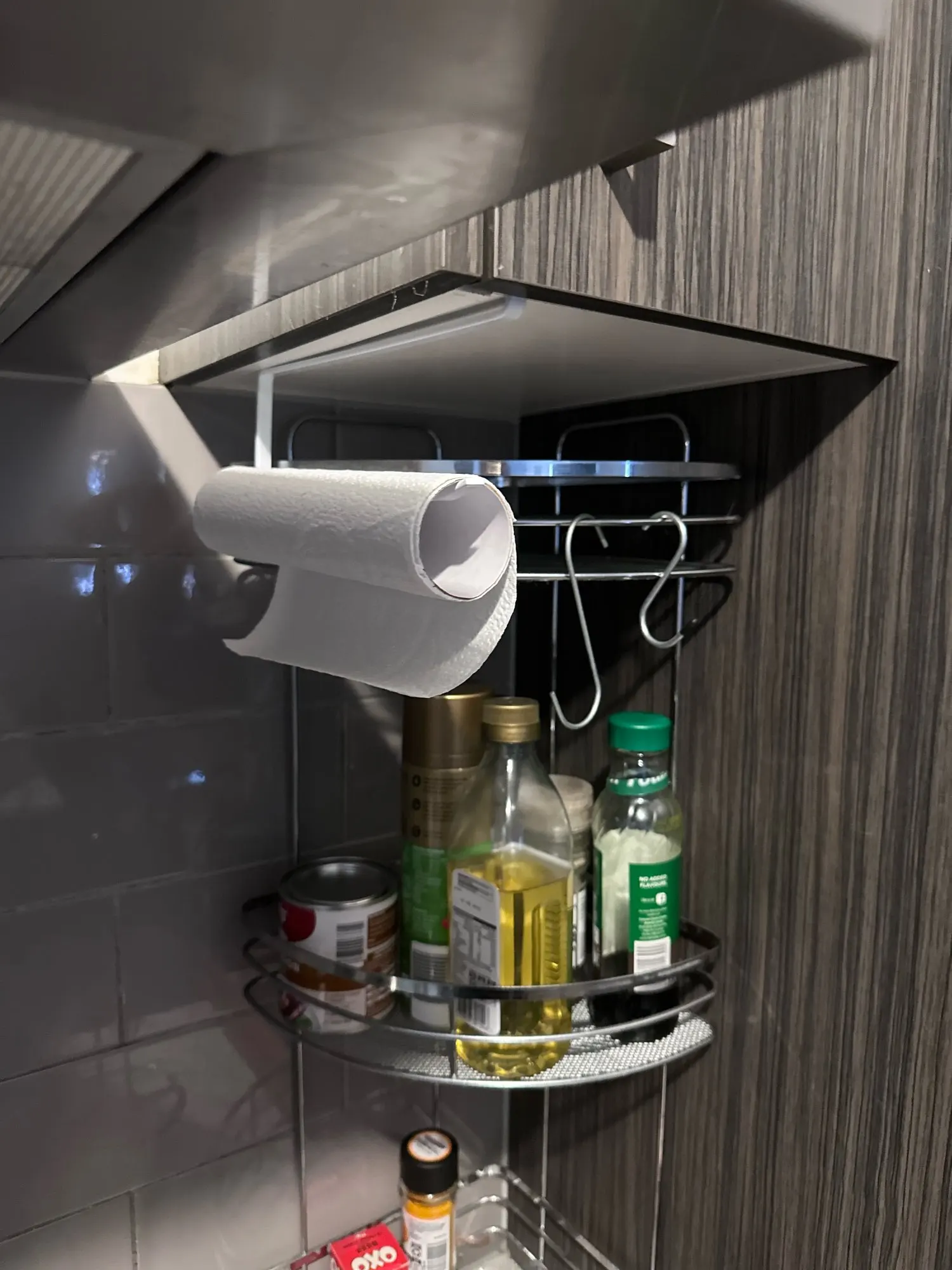 Paper Roll Holder Towel Rack Hanging Shelf Bathroom Storage Toilet Rack Home Kitchen Tissue Accessoriy Wall Stand Hanger Kitchen photo review