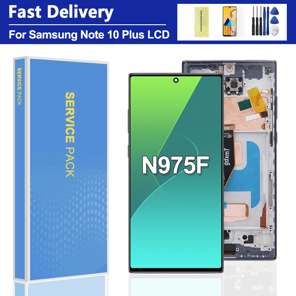 Für Samsung Note 10 + N975F N976F TFT Qualität LCD Bildschirm Digital Touch Screen Display mit