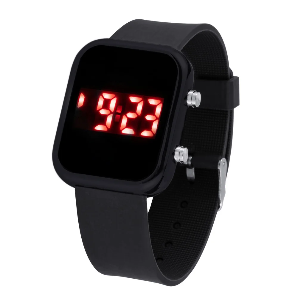 2024 Digitaluhren für Damen, Sportuhren, LED-Armbanduhr, Damen-Silikonarmband, elegante elektronische Uhr, Uhren, Digitales