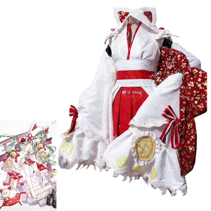 Custom Made Azur Lane Akashi Cosplay Costume Wedding Dress Kimono Uniform Women Anime Outfits Halloween Suits Tailor Clothes