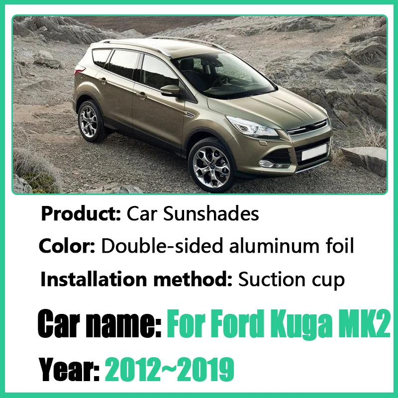 Surround Visor For Ford Kuga MK2 2012 2013 2014 2015~2019 Car Full Coverage Sunshade Sun Shade Visors Anti-UV Auto Accessories