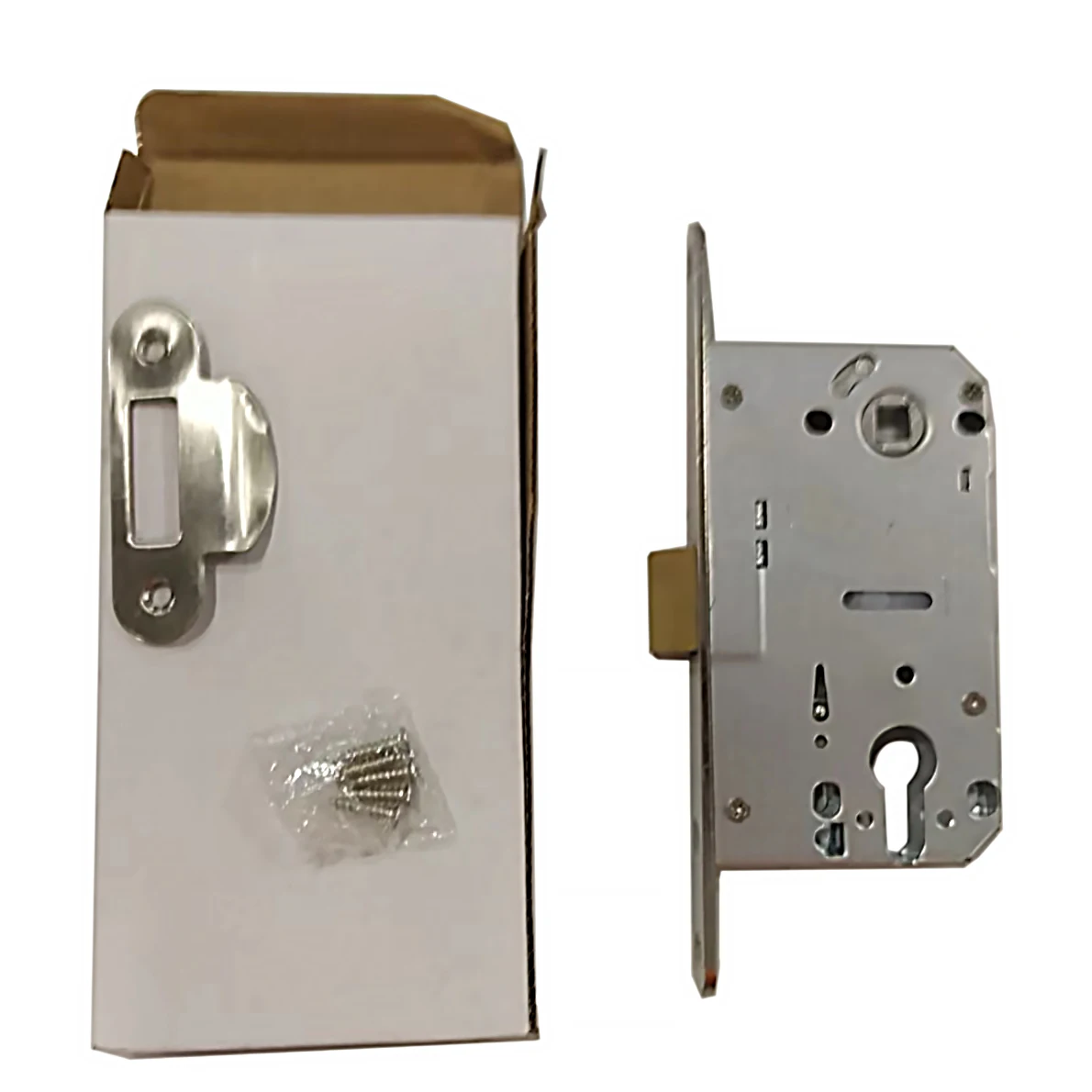 BBDHOME Mortise Lock Body 85*50mm Cylinder Hole Euro PVC Latch With Striker Security Anti-theft Bedroom Apartment Door Repair