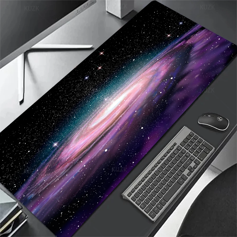 Gaming MousePad Starry Sky Night Landscape Mouse Pad Large Rubber Base Mouse Mat Keyboard Mouse Pad Work Game Office Desk Mat