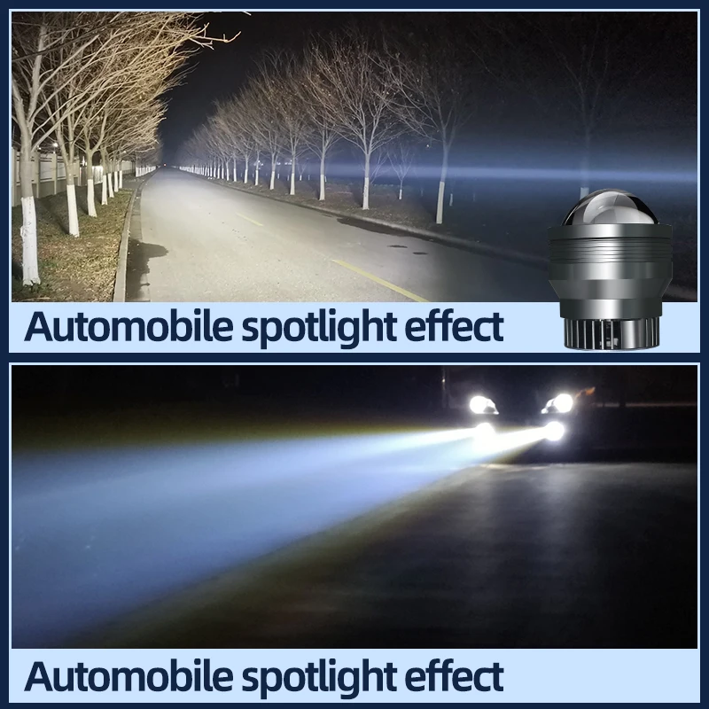 CAMOTO HD Driving Spotlight Retrectable Strong Laser LED Work Light  White Light For Car Motorcycle Fog Lamp Headlight Auto Lamp