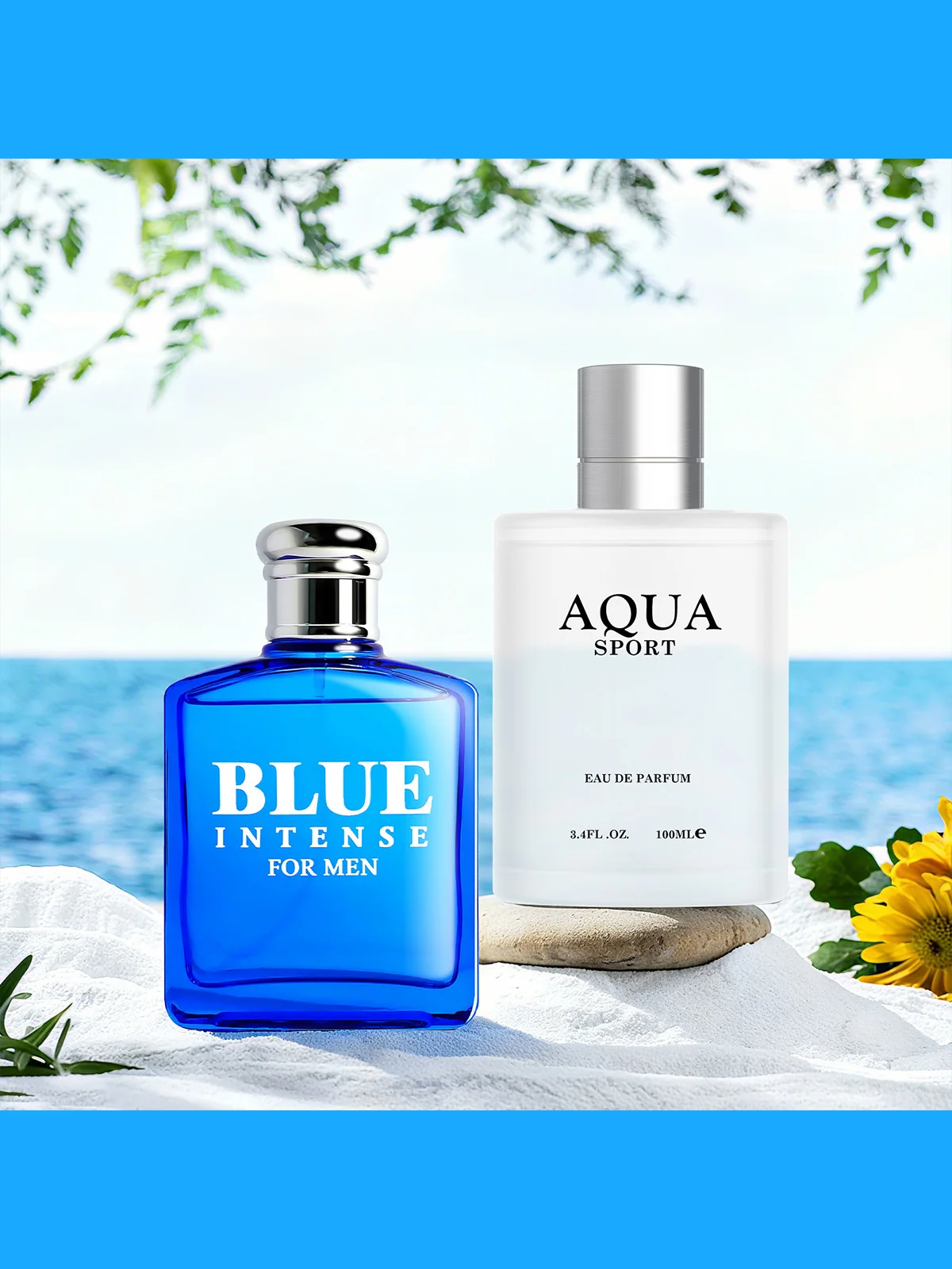 ​​2PACK/200ML Men's Cologne | Fresh Citrus Marine Scent | Daily Wear for Office & Social | Men's Fragrance Set​