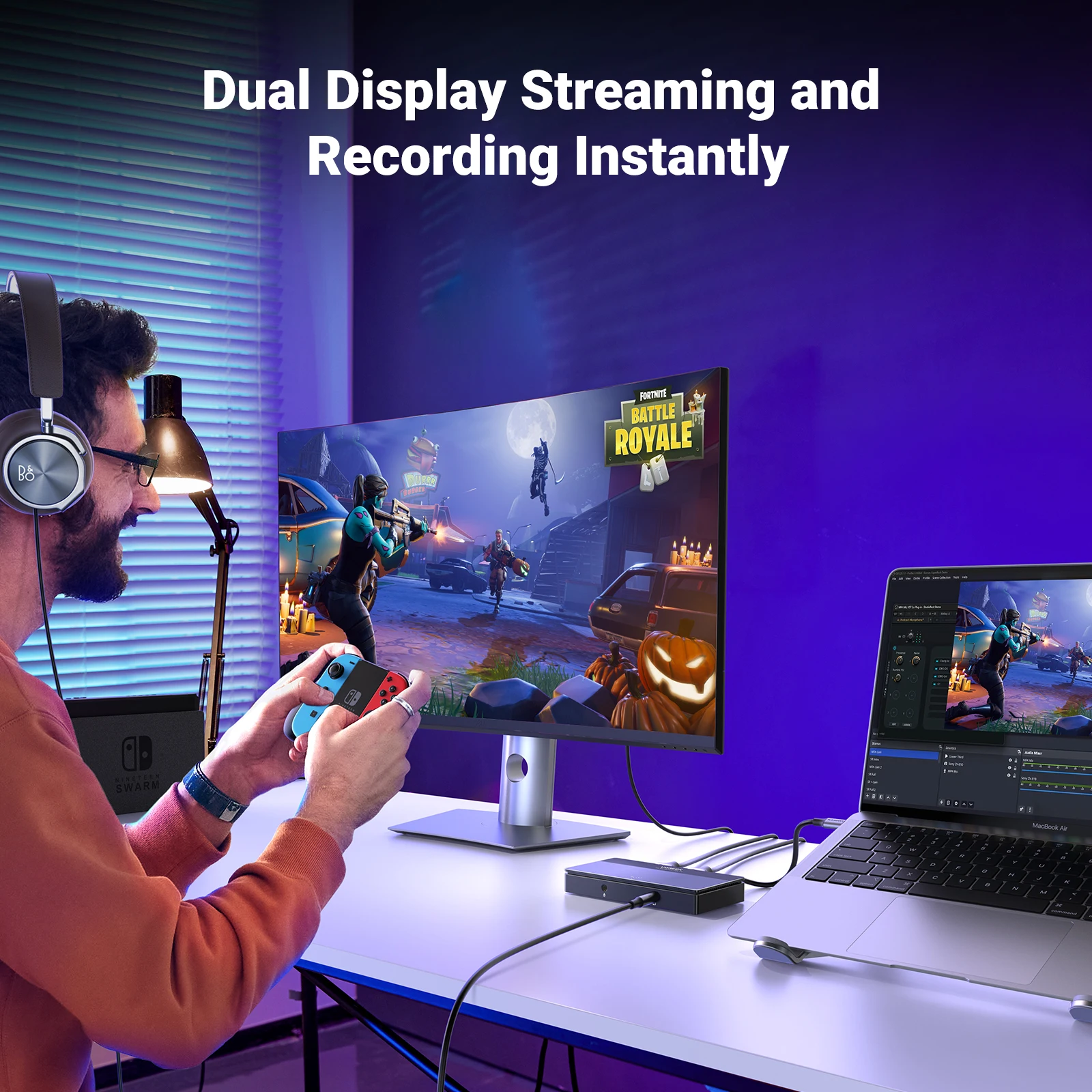 ใหม่! UGREEN HDMI Video Capture Card 4K60Hz HDMI USB/Type-C Video Grabber สําหรับกล้องคอมพิวเตอร์ Live Stream บันทึกการประชุม