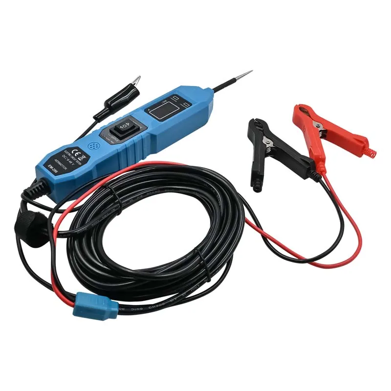 Universal 6V-48V Automotive Electric Circuit Tester LED Digital Display with Voltage Display Car Power Circuit Probe Kit