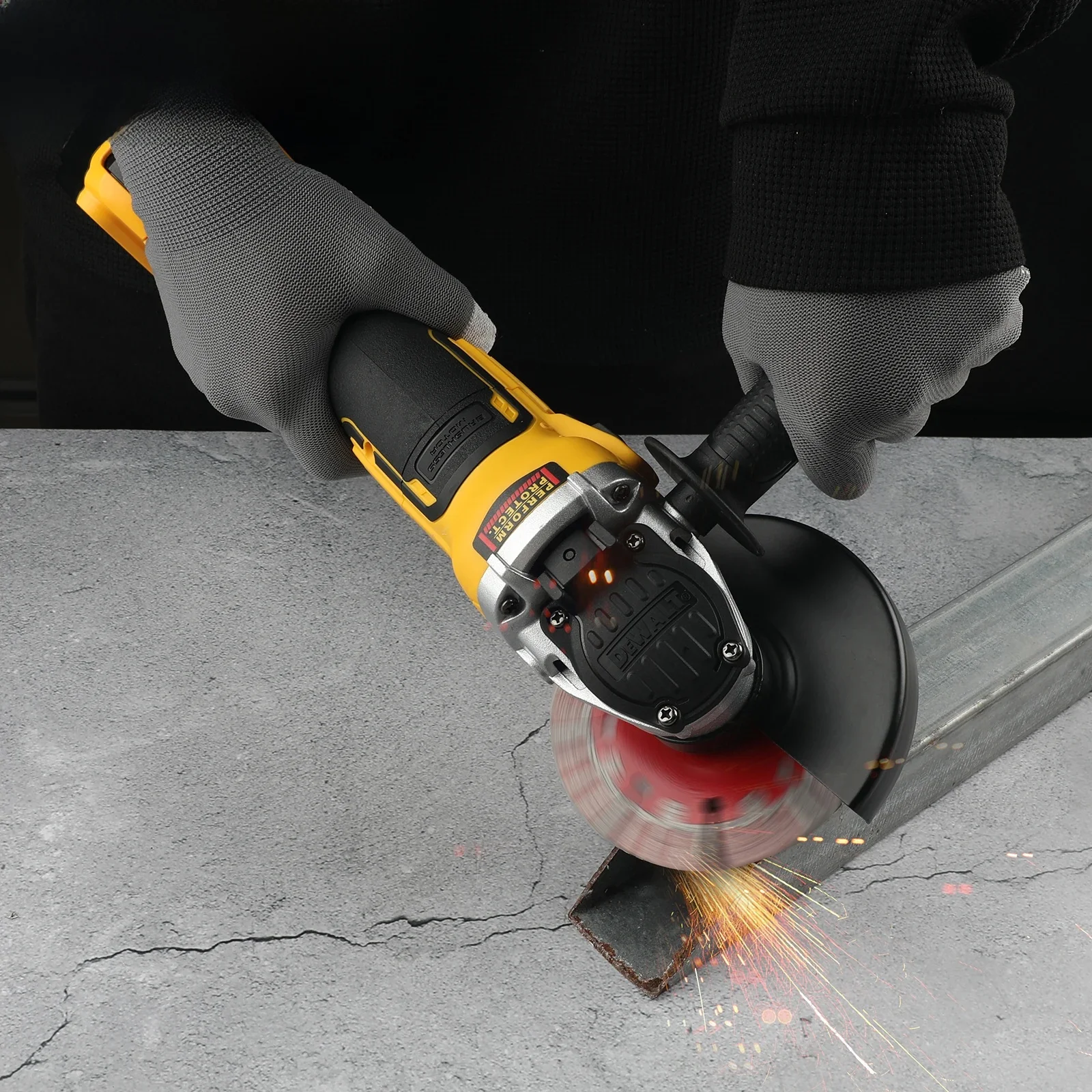 2025 DEWALT DCG405 125mm platte kop haakse slijper kale werktuigmachine snijmachine 18 V lithiumbatterij borstelloze gereedschappen - afbeelding 2