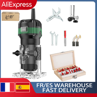 800W 6 Speed Electric triming Machine 33000rpm woodwork aggravating Hand Wood Edge Router Trimmer Home DIY Power oils