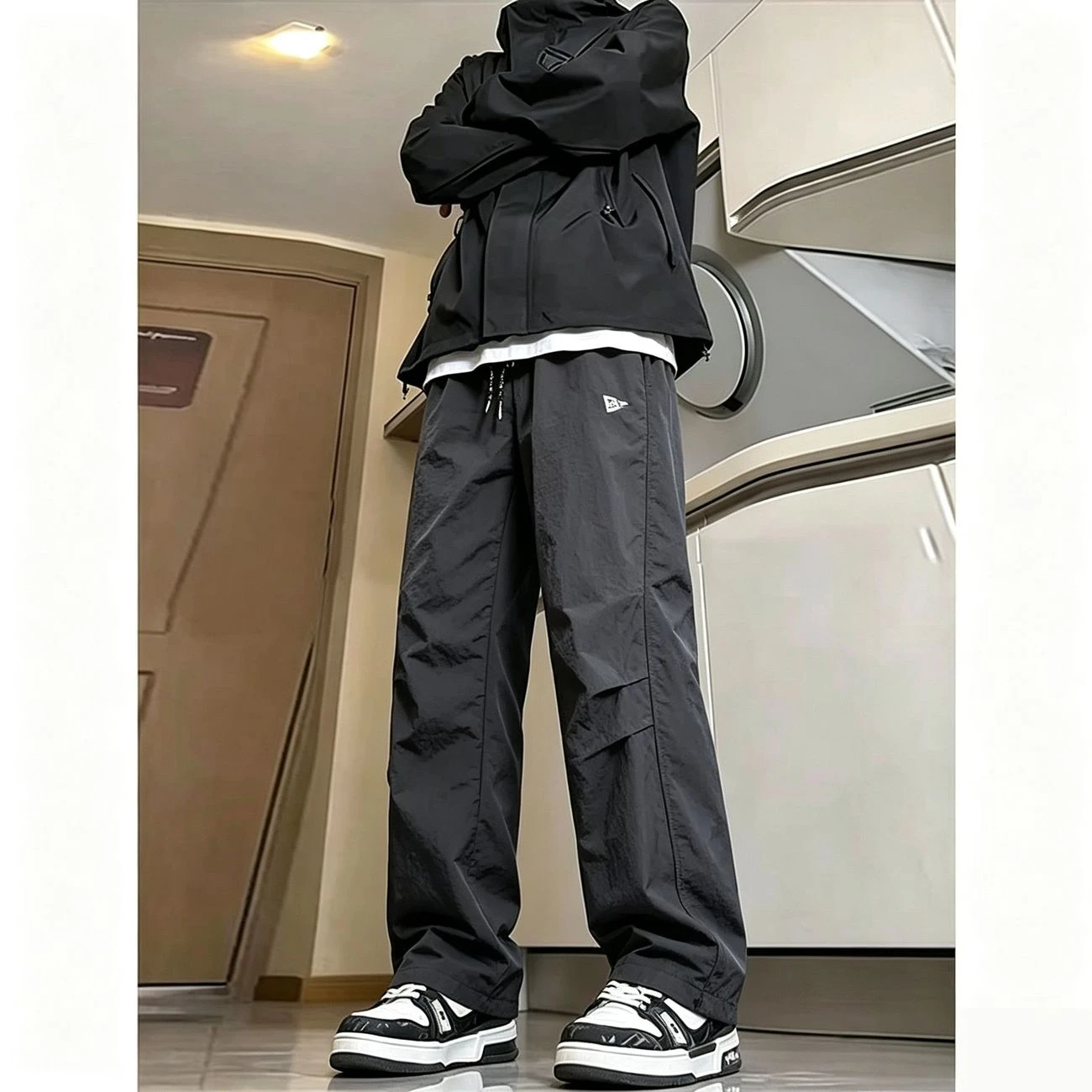 mmer mmer Thin Cargo Pants Men Casual Tapered Trousers with Zipper Pockets Quick Dry Streetwear Pants for Outdoor Daily Wear Pants - Aliexpress Deal