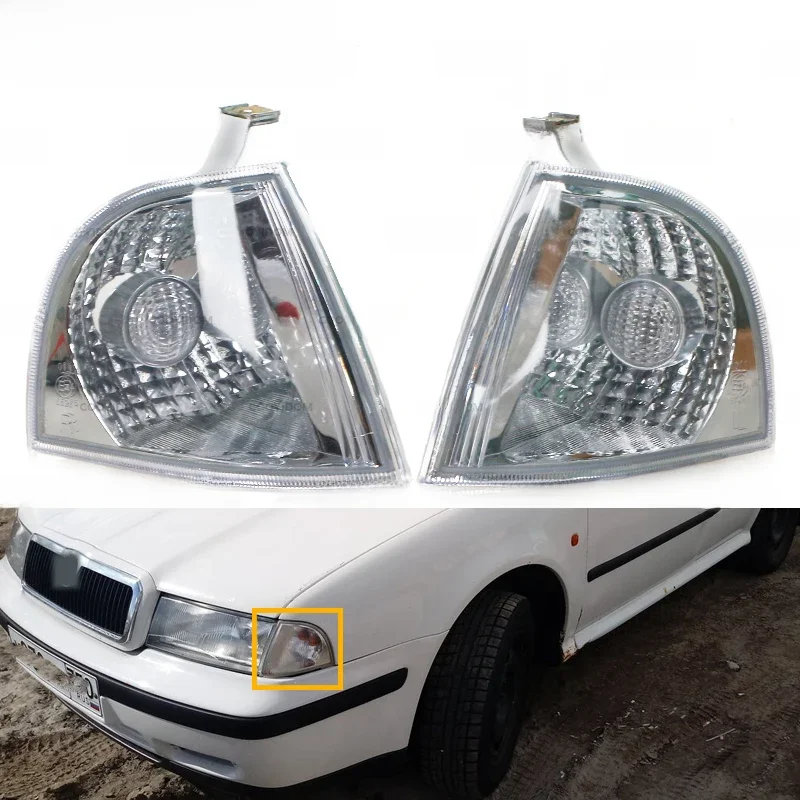Włącz kierunkowskaz wskaźnik Repeater Flasher światło narożne dla Skoda Octavia A4 1997 1998 1999 2000 2001 2002-2011 Car-Styling — zdjęcie 2
