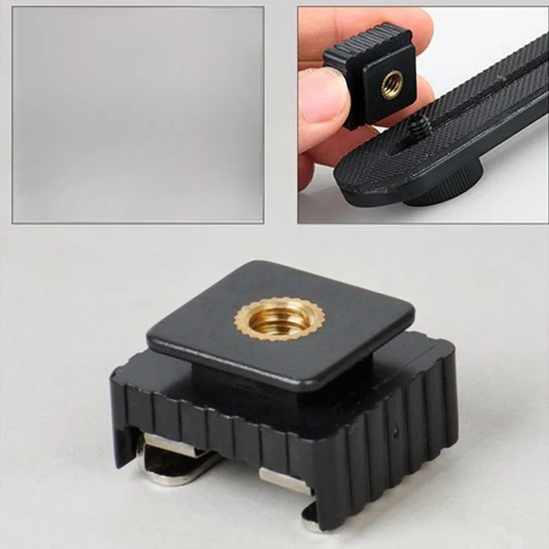 1szt SC-6 SC6 Adapter do gorącej stopki z zimnym mocowaniem do gorącej stopki z gwintem 1/4 do statywu Flash Speedlite Akcesoria do studia fotograficznego — zdjęcie 2
