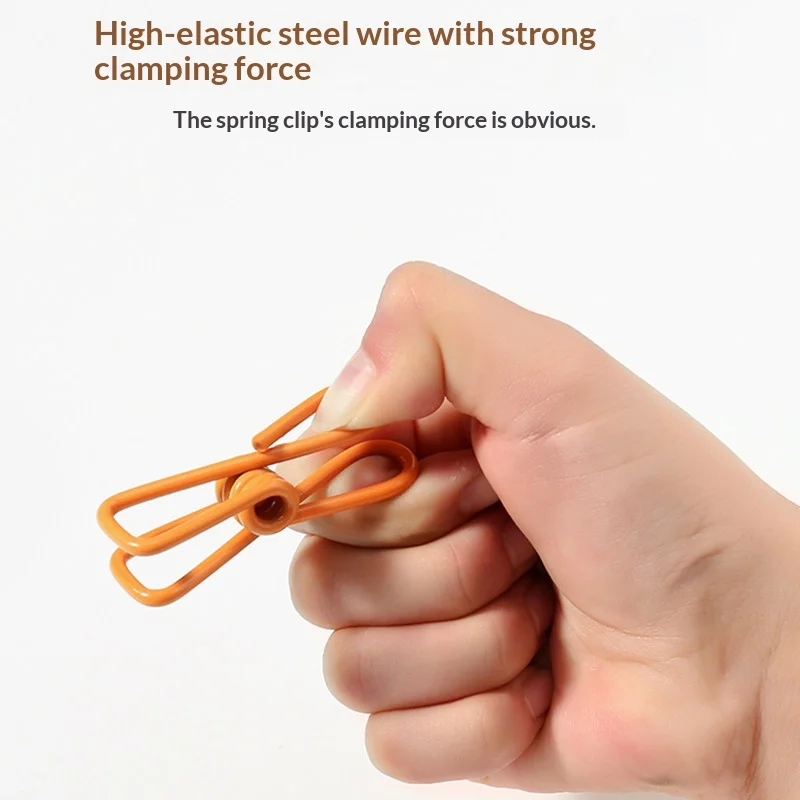Multifunctional Metal Spring Clips Colorful Laundry Pegs Food Sealing Photo Paper Holder Clothes Peg Household Storage Clamps