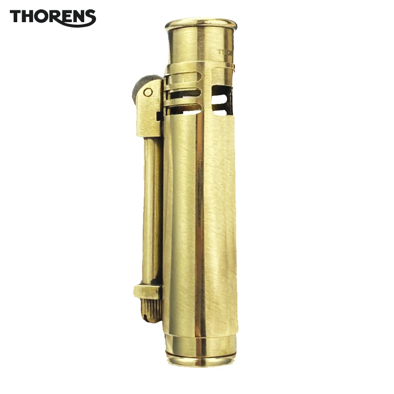 THORENS Vintage Trench lighter Windproof Kerosene Brass lighter Side Firing Unique Holiday Gift for Boyfriend Husband Father