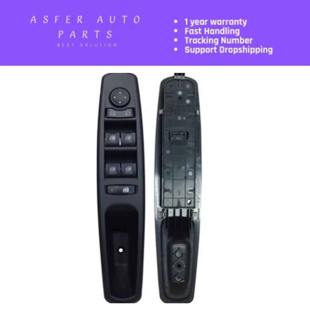 WINDOW OPEN BUTTON LEFT 13 PIN BLACK CASE FOR RENAULT FLUENCE/LAGUNA III 18204107