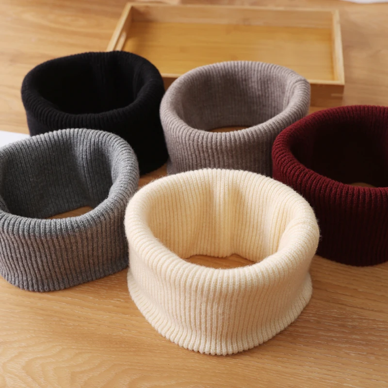 

Толстые теплые гетры на шею — зимний шарф на флисовой подкладке для мужчин и женщин, модный однотонный снуд-труба (ветрозащитный, для холодной погоды)