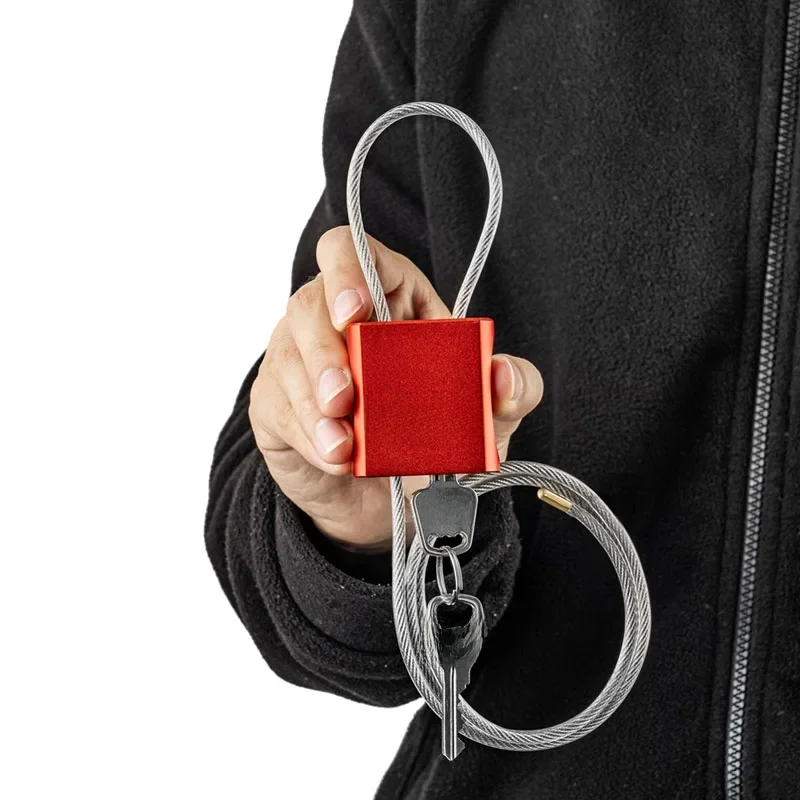 AliExpress BOZZYS 4mm Adjustable Cable Lockout Padlock with 3 keys LOTO Locks Bike, Locker, Gate, Toolbox Lock out Safety