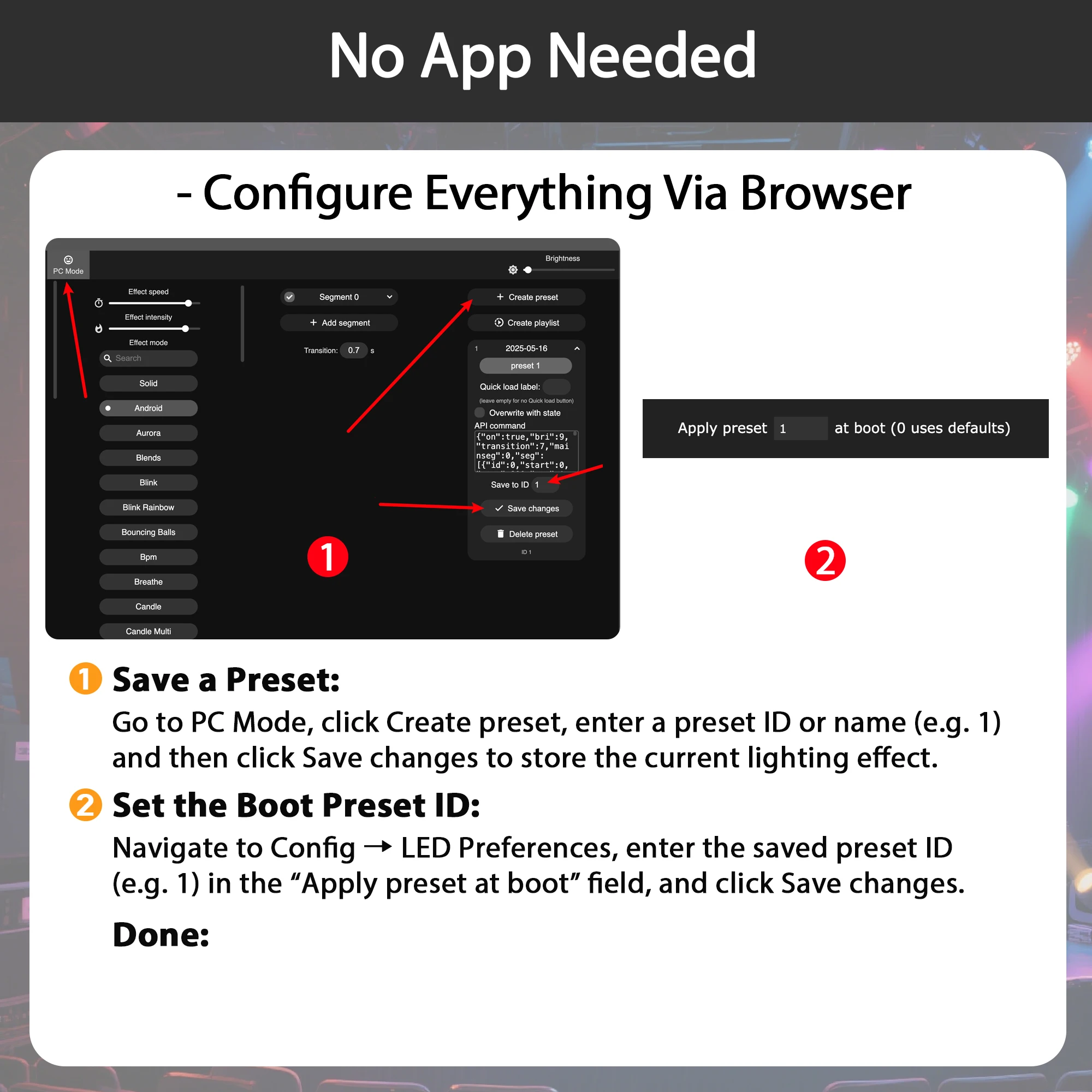 Controlador LED Pknight Art-Net para DMX/SPI, firmware WLED, web configurável, suporta 512 canais DMX ou 2048 SPI