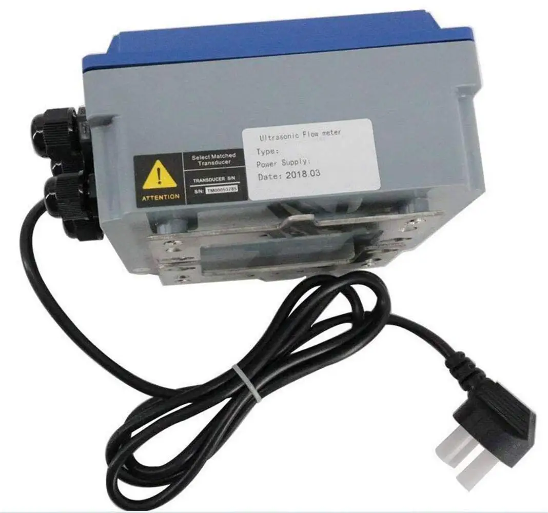 مقياس الجريان بالموجات فوق الصوتية الثابتة بطاقة SD PT100 مع واجهة DN25-DN100mm RS485 IP67 حماية TS-2 محول الطاقة