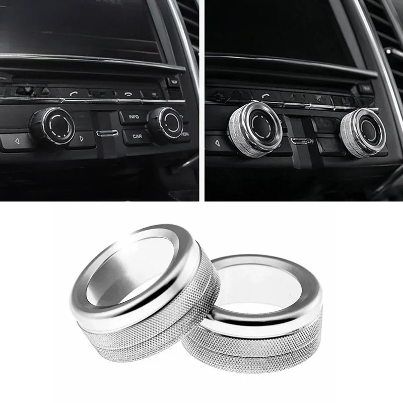 2 pièces couvercle de bouton de Radio de Volume de voiture pour Porsche Macan S Turbo Cayenne Panamera S 911 Boxste accessoires de voiture couvercle de bouton de Volume nouveau