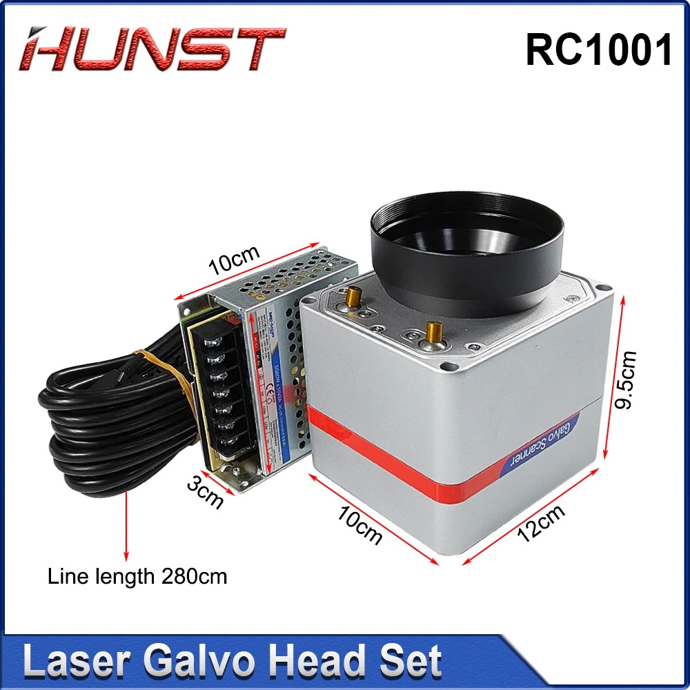 Imagem -02 - Hunst-galvanometer Scanner Head Grupo Galvanômetro Fonte de Alimentação Sino-galvo Rc1001 Co2 e Fiber Laser Scan 106 µm 1064nm 10 mm