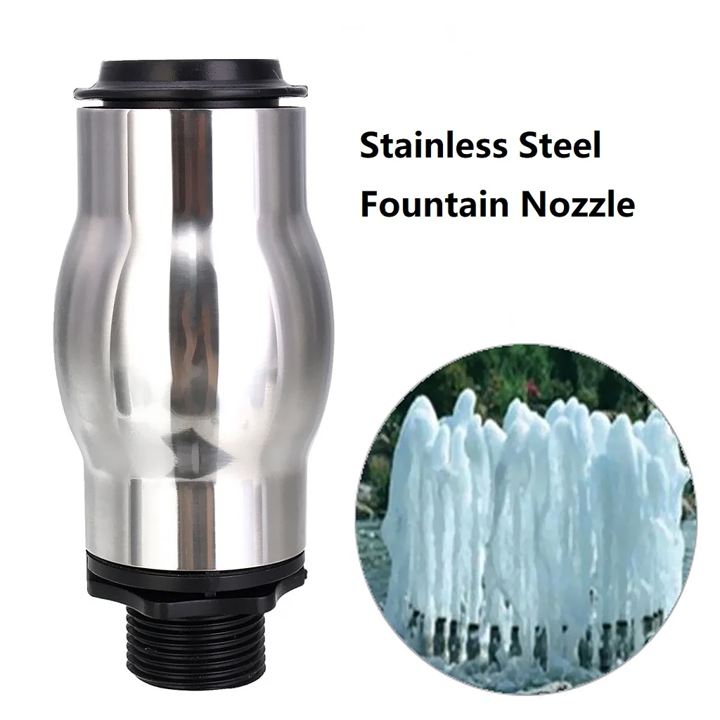 

1inch DN25 Stainless Steel Pond Fountain Sprinkler Bubble Waterscape Nozzle Spray Head Bird Baths Outdoor Garden Decoration
