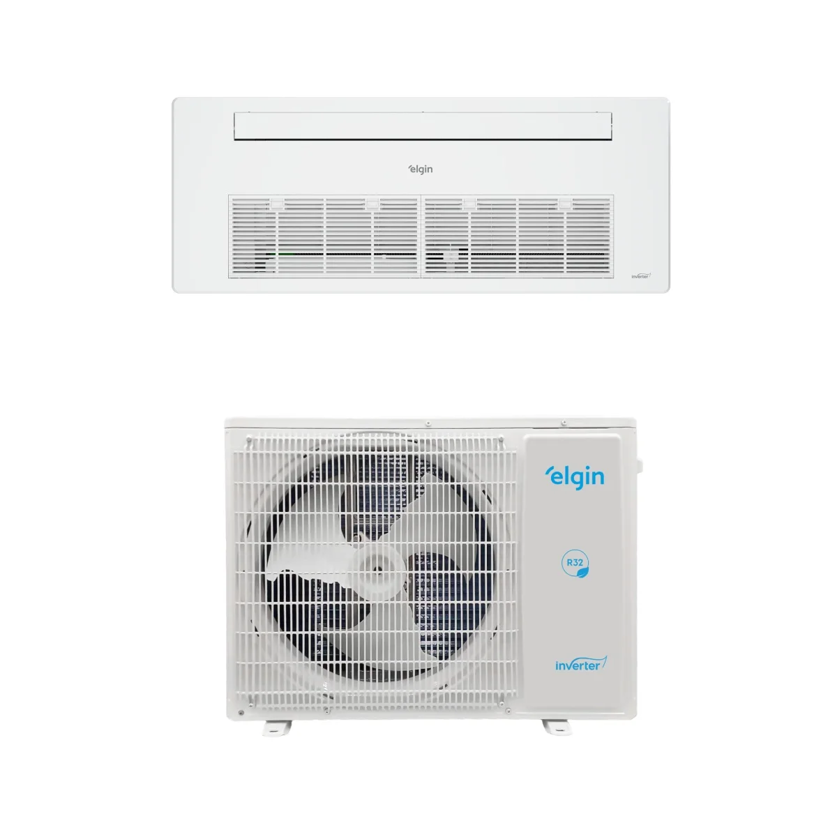 AR CONDICIONADO CASSETE 1 VIA ELGIN ONE AIR INVERTER 18000 BTUS QUENTE E FRIO 220V