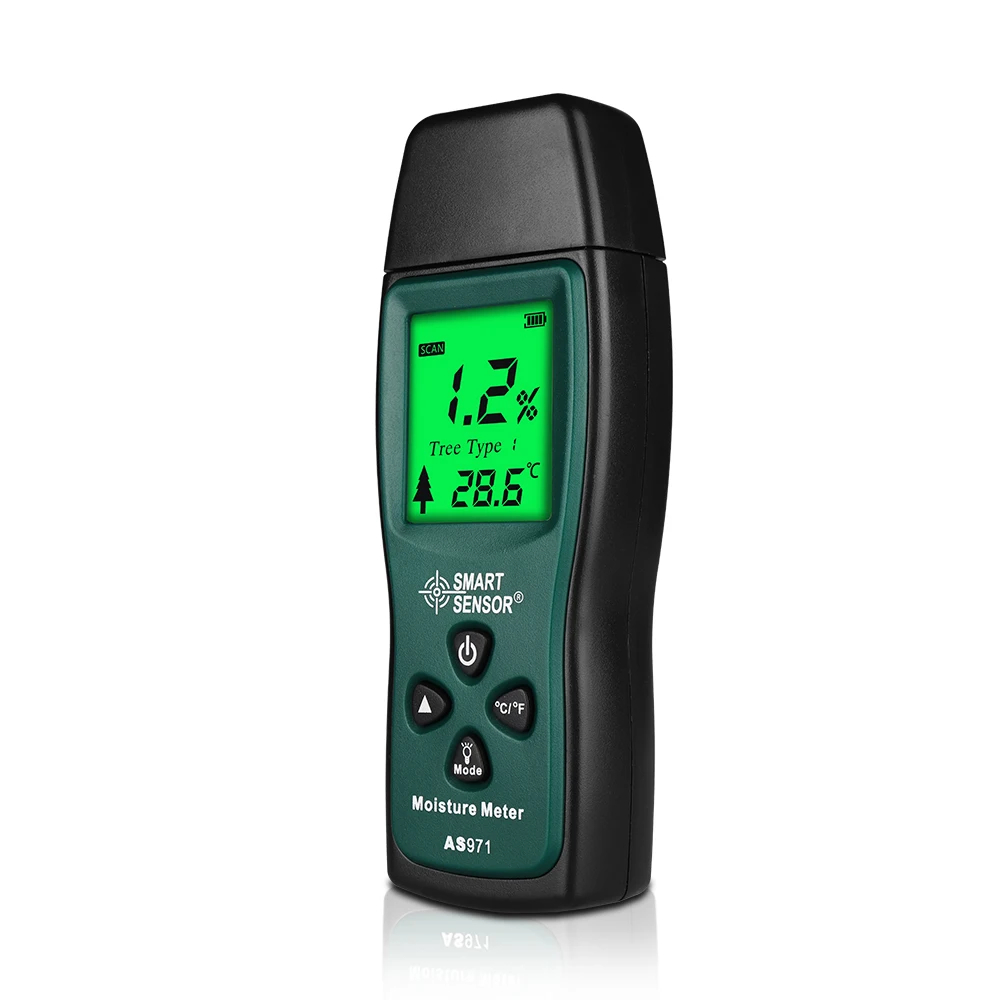 Digital Wood Moisture Meter Timber Damp Detector paper moisture analyzer with Measuring Range 2%~70%