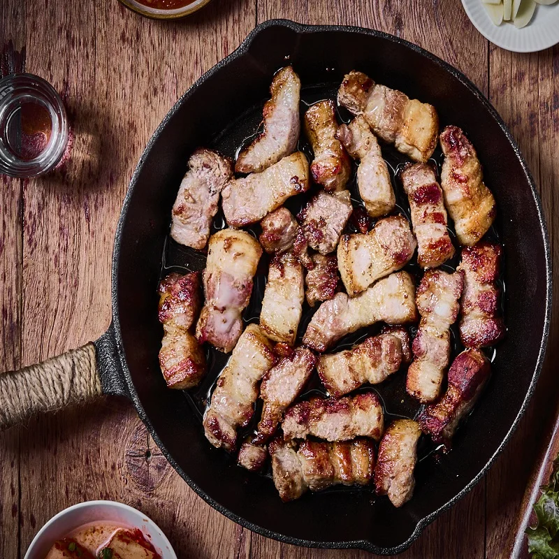 알리특가 2+1 한큐 삼겹살 한입 벽돌커팅 캠핑용 삼겹살 400g 소분포장 x 3(수입 : 네덜란드산)