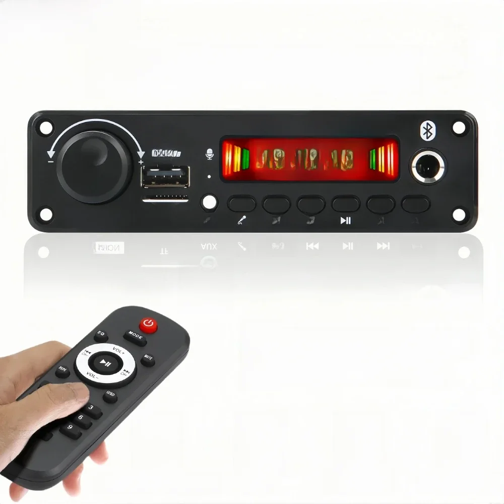 Wzmacniacz 50W Bluetooth MP3 WMA APE Dekoder DC 12V 25W Zestaw głośnomówiący Samochodowy mikrofon audio USB TF Radio FM DIY Odtwarzacz muzyczny Mp3 — zdjęcie produktu 7