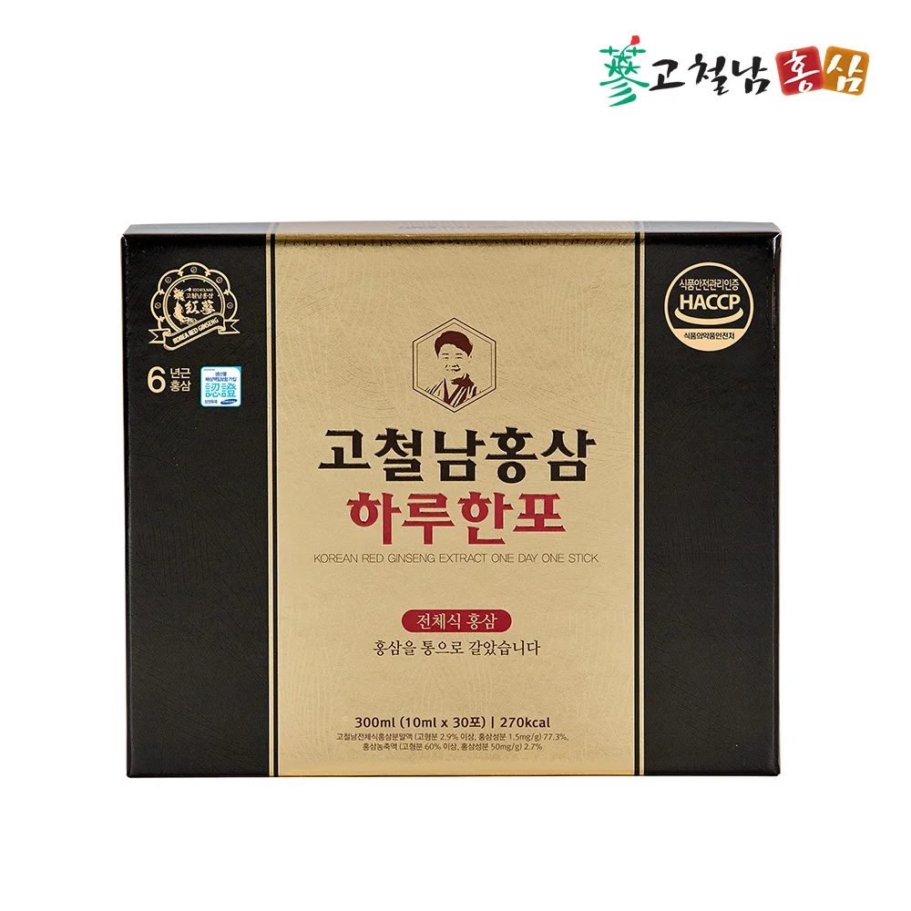 A whole-style red ginseng stick a day 10ml x 30 kocheolnam hongsam 6 years Korean red ginseng stick 10g * 30p in box