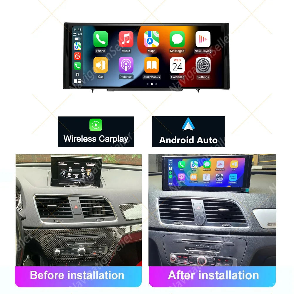

Android 15 Car Radio for Audi Q3 2013 2014 2015 2016- 2018 Video Multimedia Player 4G GPS Navi Carplay Auto Accessories DSP BT