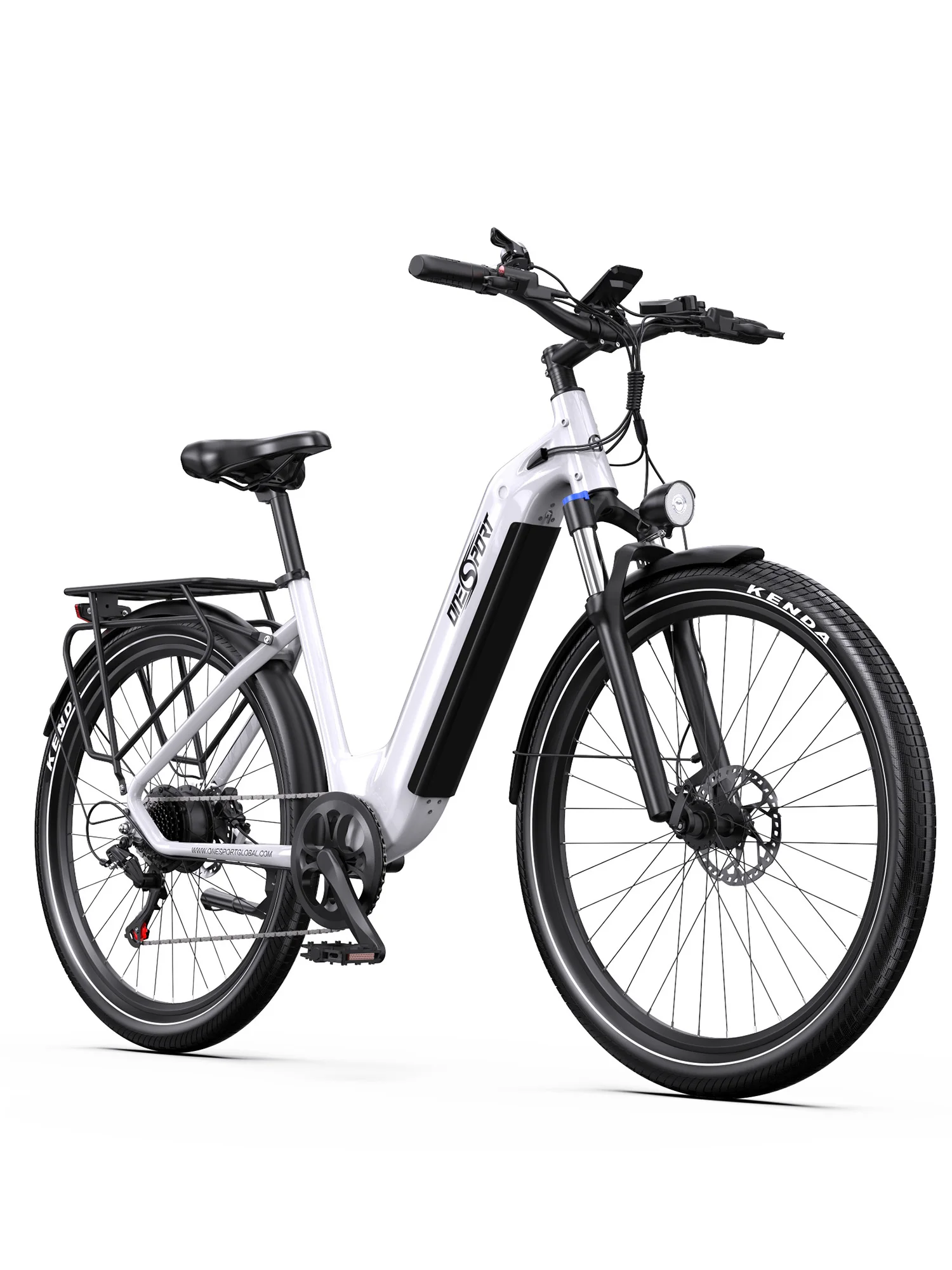 Onesport OT05 36V Elektro-Cityrad Aluminiumlegierungsrahmen 18,2Ah Lithium-Akku 250W Heckmotor E-Bike Hydraulische Bremse LCD-Display Elektrofahrrad