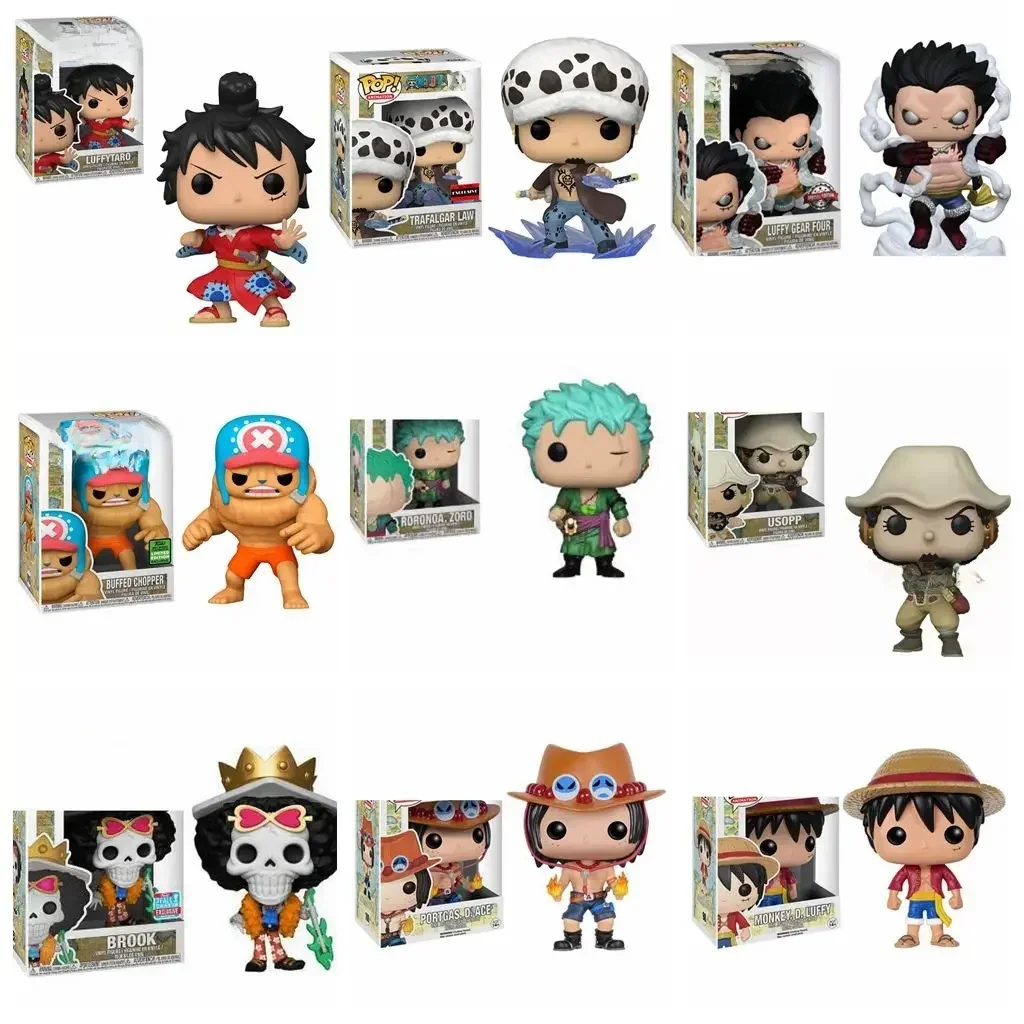 Batteries KO POP ONE PIECE BUFFFED CHOPPER 918 # ZORO 327 # Luffy GEAR FOUR 926 #98 # TRAFALGAR LAW 926 #101 # Action Figure PVC Model Toy