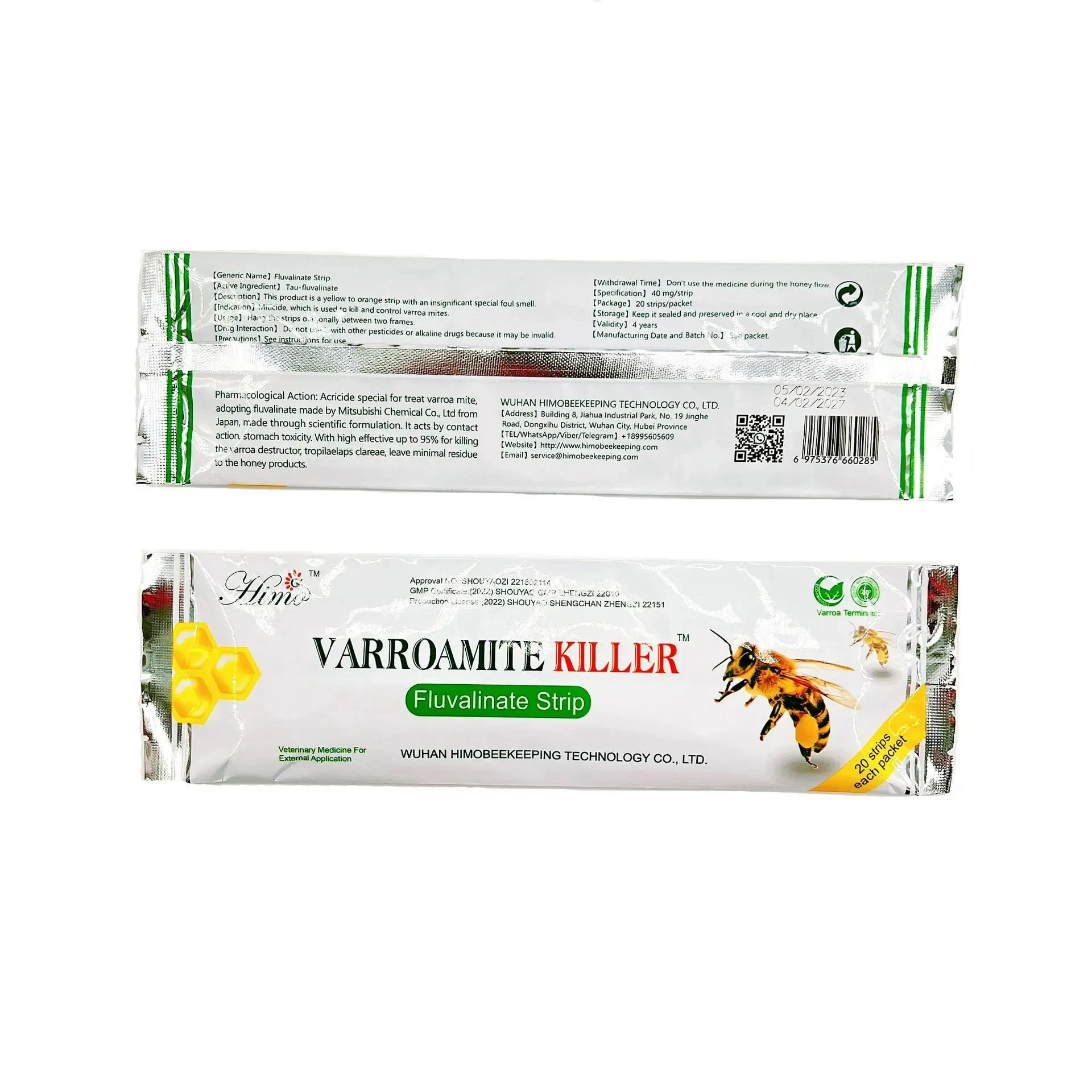 10 Packs 200 Strips Apiculture Acaricide Against Bee Mite Strip Beekeeping Medicine Bee Varroa Mite Killer HoneyBee Mite Control