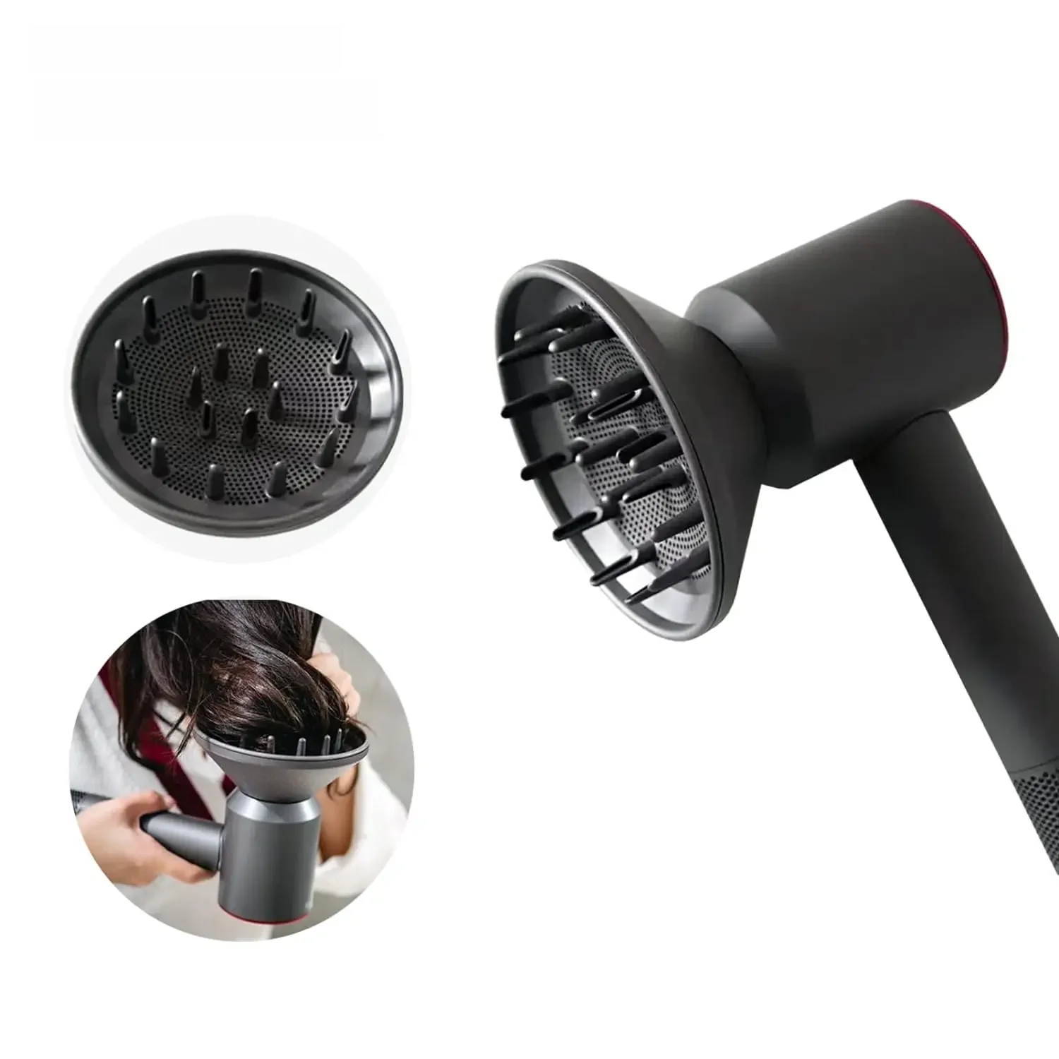 Adequado para difusor de secadores de cabelo supersônicos para substituição de secador de cabelo