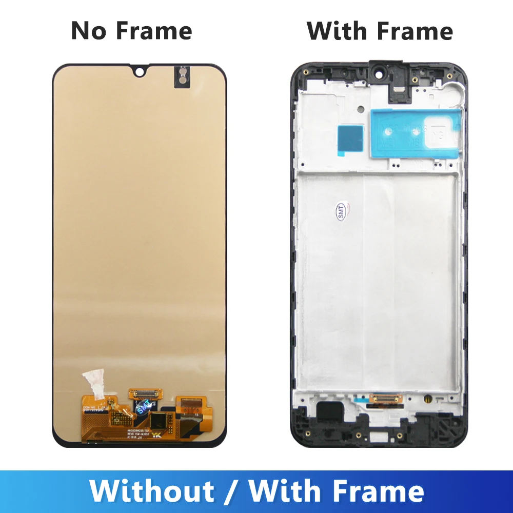 AMOLED M31S LCD Display Replacement for Samsung M31 M315F / M31S M317 SM-M317F Digitizer Touch Screen Frame