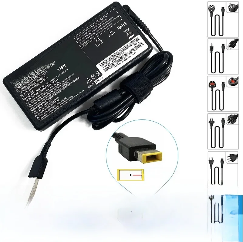 20V 6.75A 135W Laptop Ac Adapter ładowarka do Lenovo Ideapad Gaming 3 3-15IMH05 3-15ARH05 3-15ACH6 3-15IHU6;X1 joga (1. Gen) — zdjęcie produktu 7