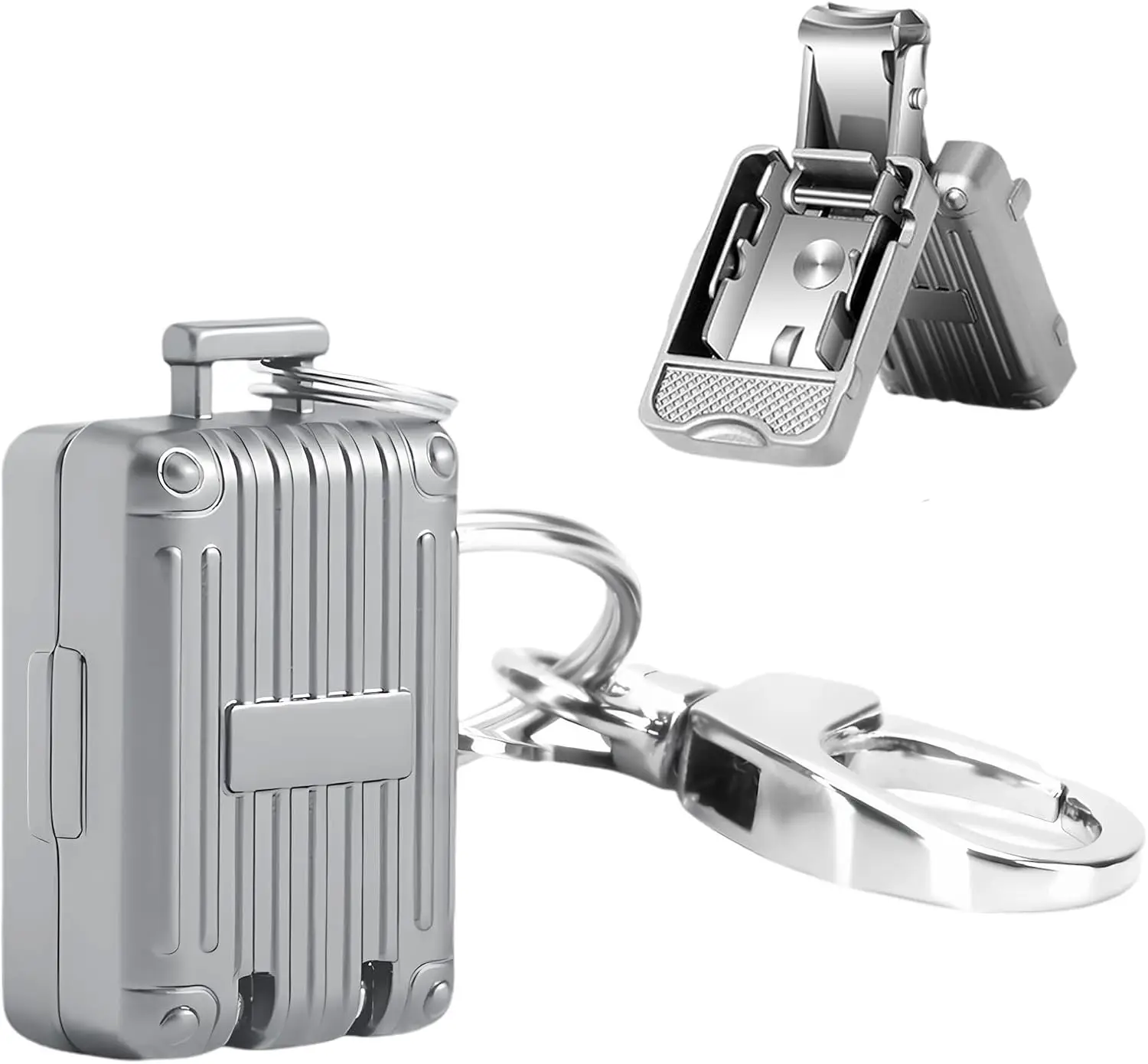 ABLY Portable Foldable Travel Nail Clipper, Stainless Steel Splash Proof Design, Mini Nail Trimmer Perfect for Home and Outdoor