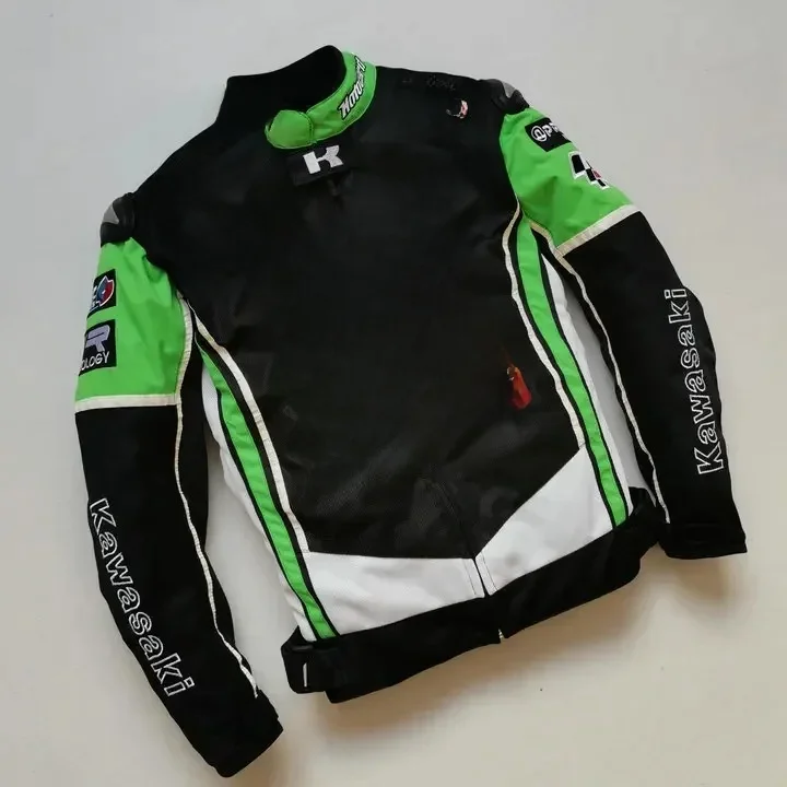 AliExpress Brand New 2025 Kawasaki Motorcycle Windproof Jacket, Anti Drop Waterproof Motorcycle Riding Suit
