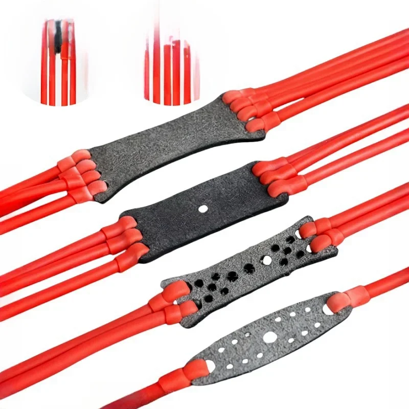 Boule de carte élastique de tir de haute qualité, bande de caoutchouc, accessoires de fronde de chasse, ceinture de traction de jeu en plein air, rebond rapide, grande puissance