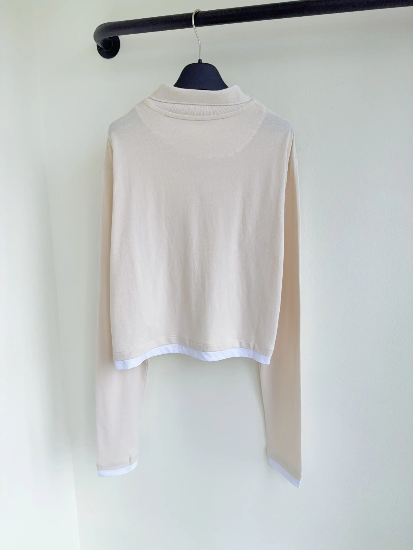 

Newest 2026 Spring and Summer Lace Embroidered Cotton Linen Shirt with French Peter Pan Collar and Ruffles