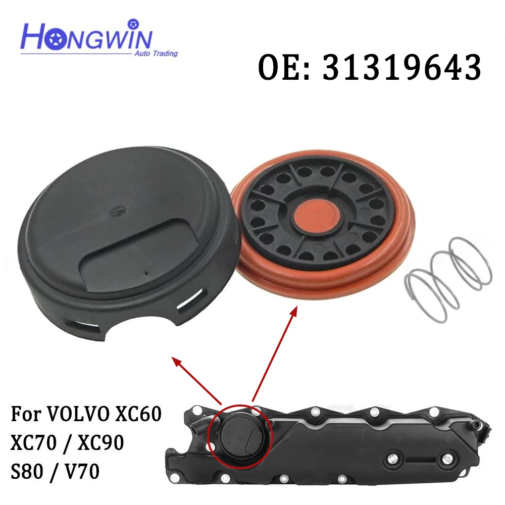 Genuine No.:31319643 31319642 30788481 Engine Valve Cover Cap For Volvo XC60 XC70 XC90 V70 S80 3.2L