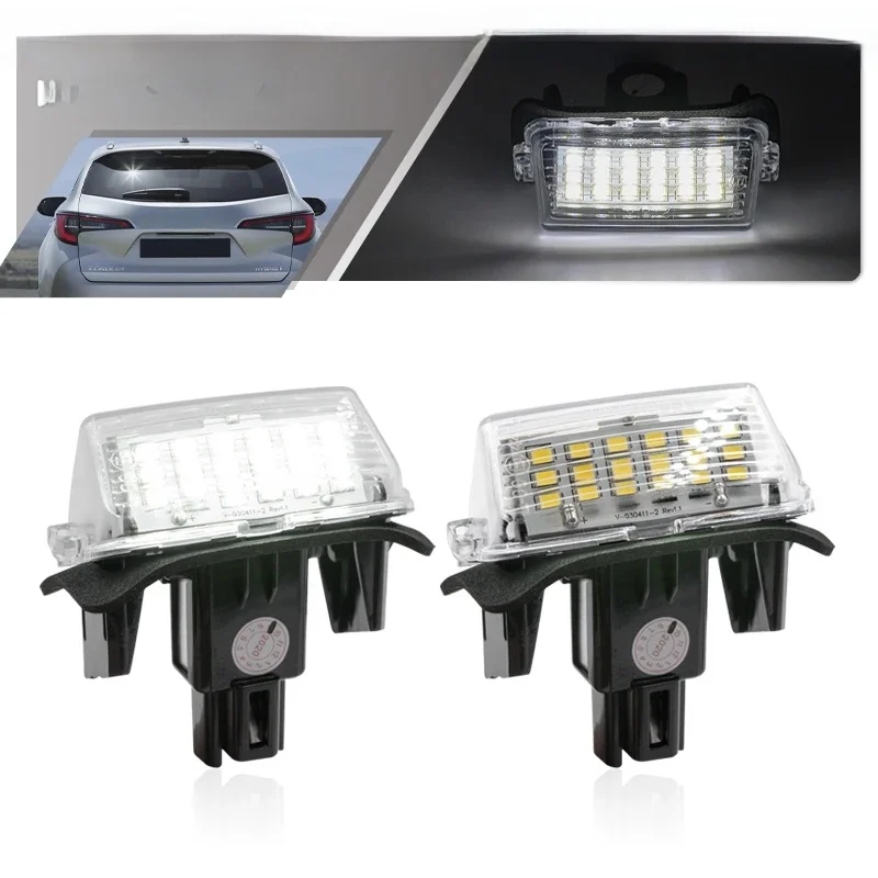Światła LED tablicy rejestracyjnej Canbus do Toyota Corolla E210 Touring Sports 2019 2020-2022 2023 2024 2025 2026, lampki oświetlenia tablicy rejestracyjnej, lampki oświetlenia parkowania. — 2
